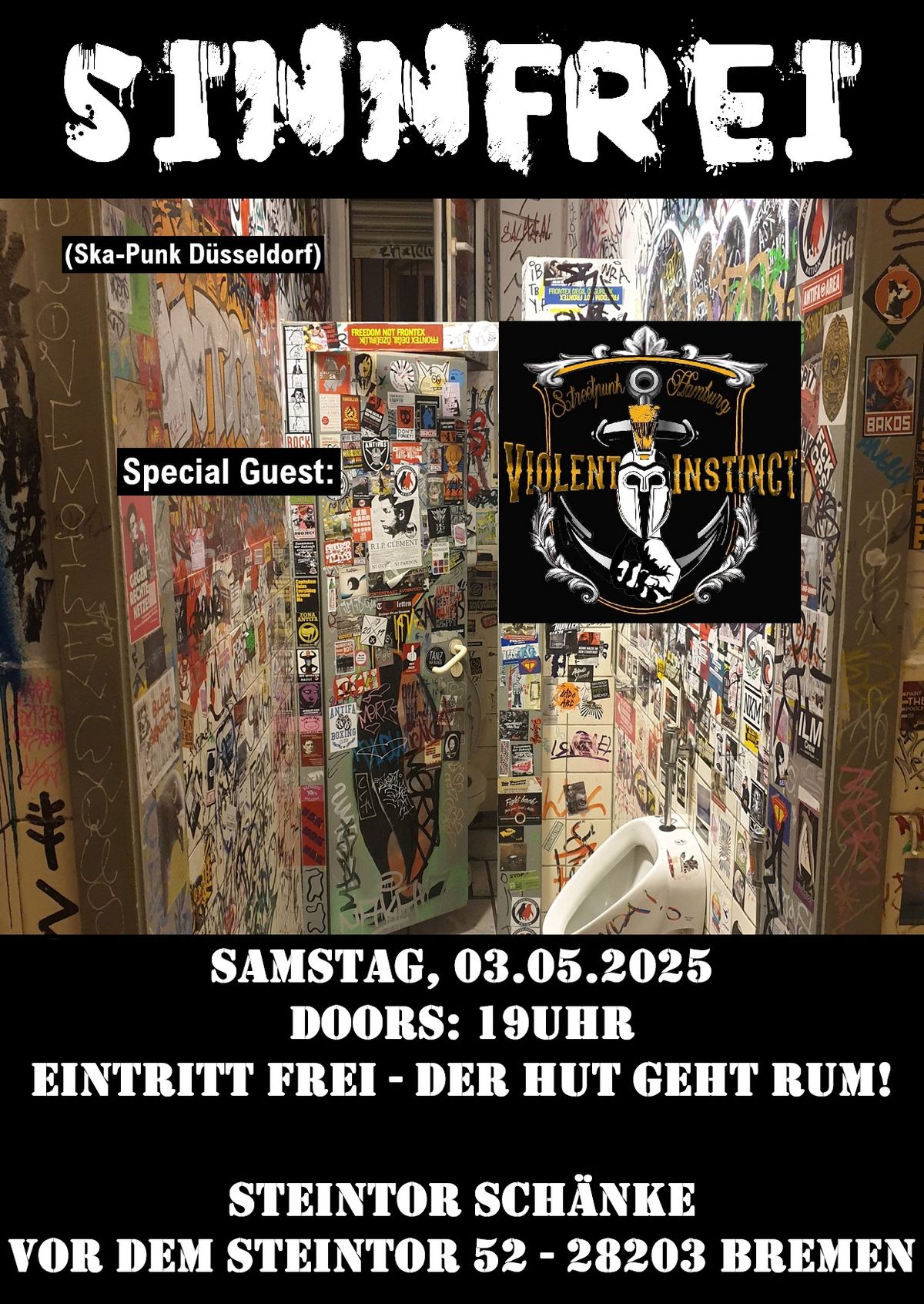 Sinnfrei + Special Guest: Violent Instinct