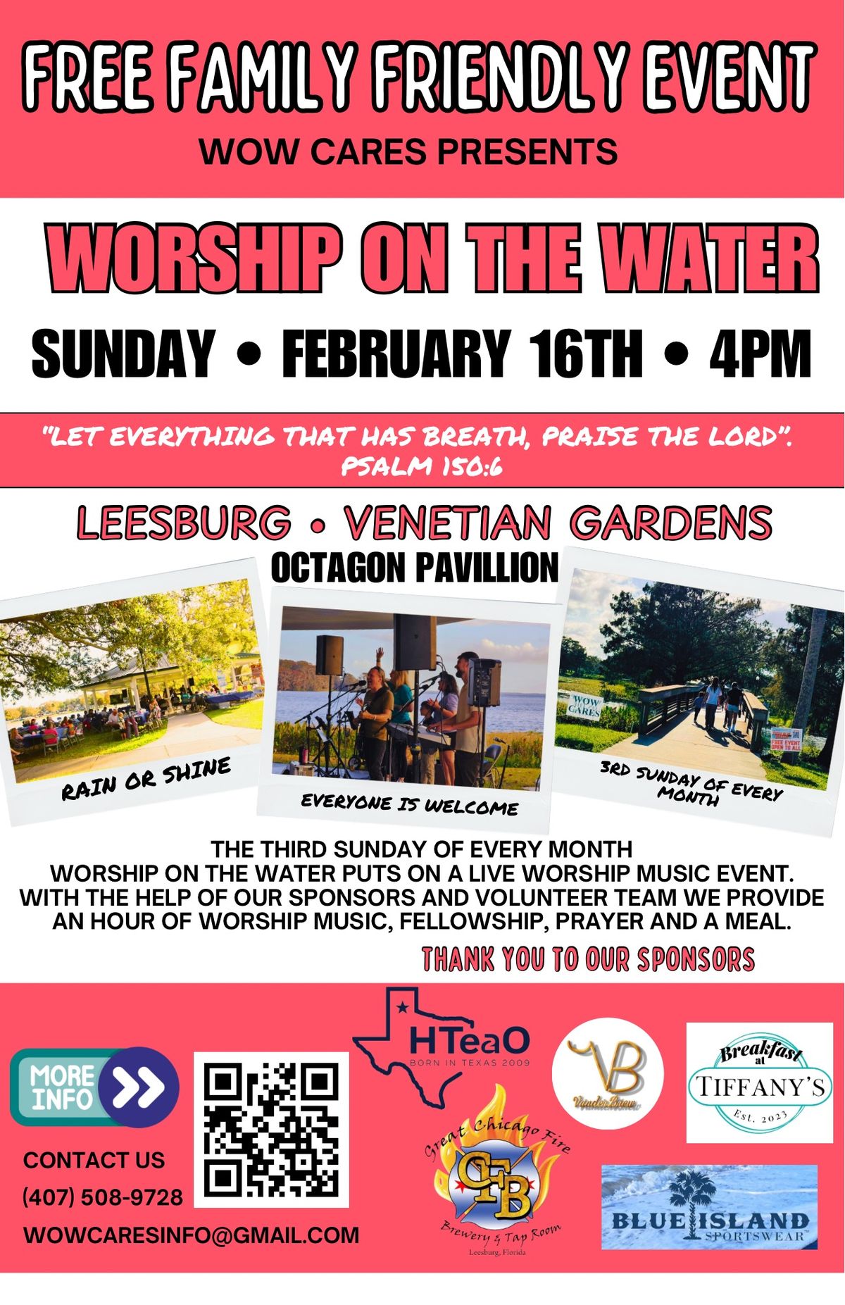 Worship On the Water \u2022 monthly event 