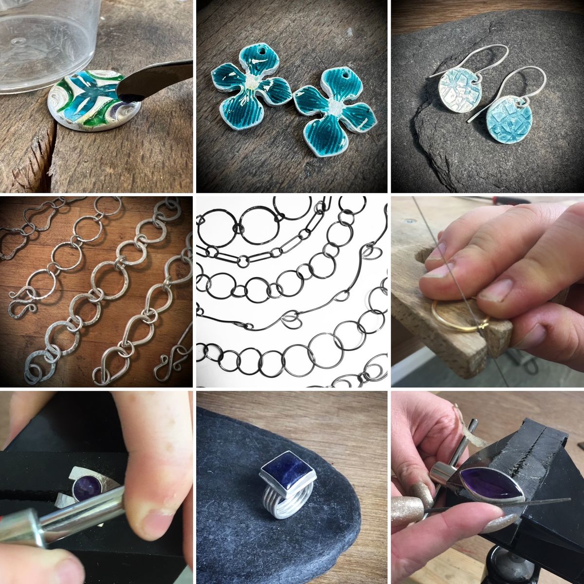 Silver Jewellery Making 7 Week Course Wednesday 26th Feb - 9.30am-12 pm - 