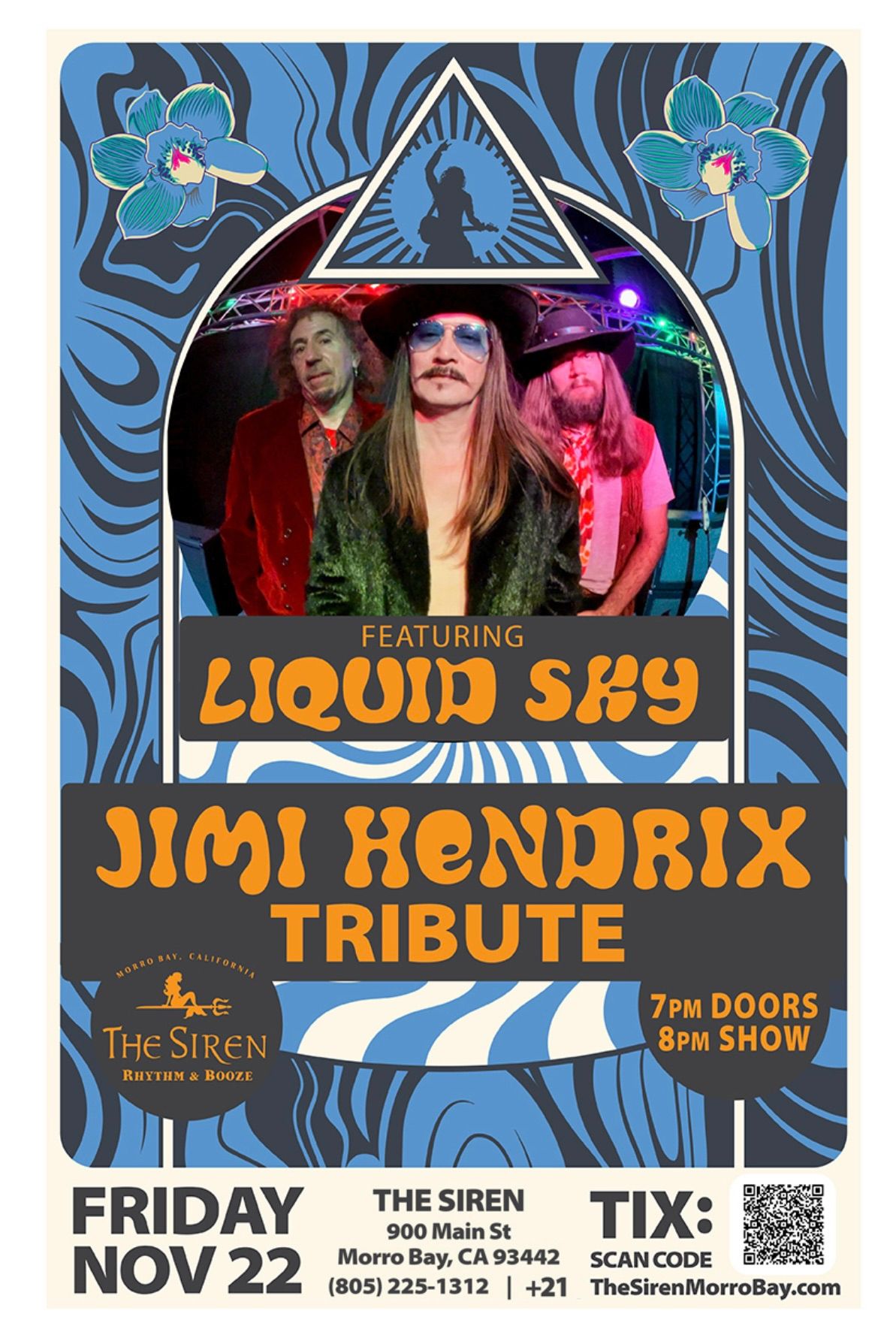 Liquid Sky's Jimi Hendrix Tribute at the Siren in Morro Bay