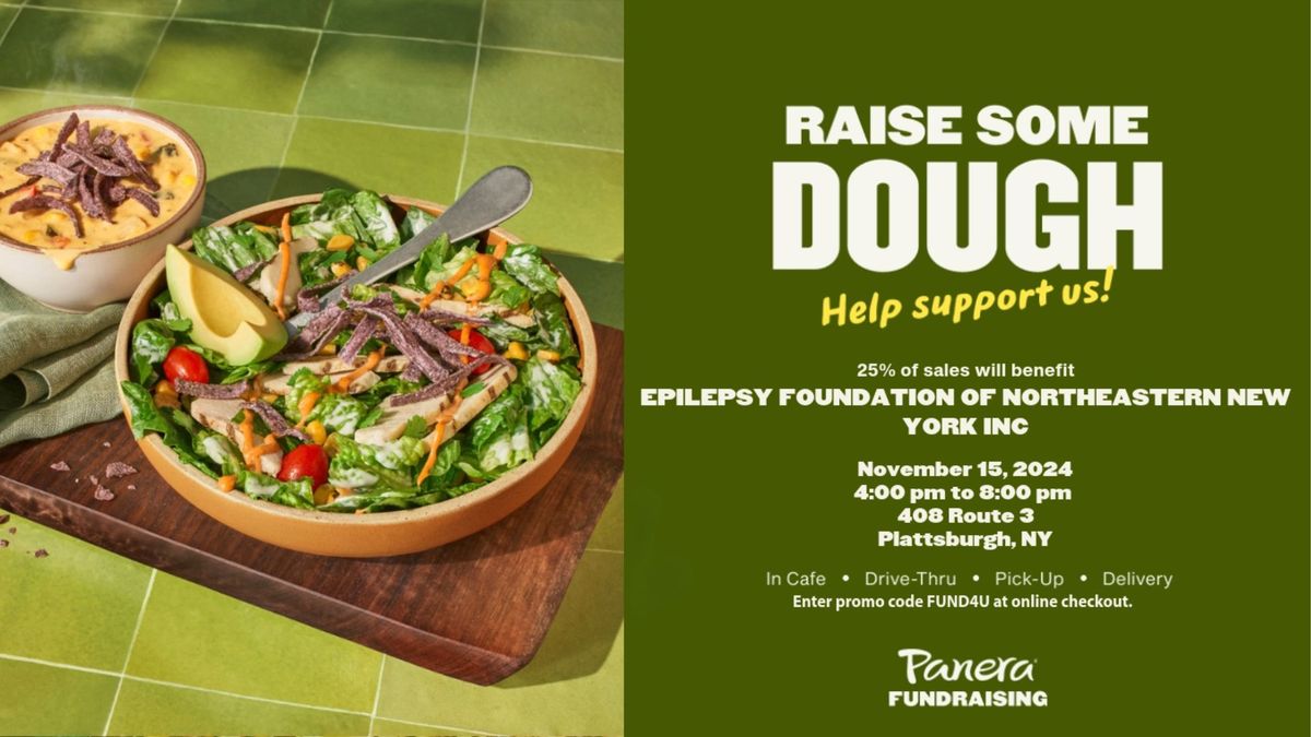 "Dine to Donate\u201d Panera Fundraiser for National Epilepsy Awareness Month 