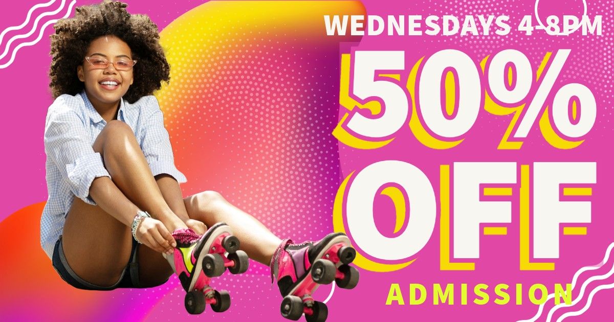 Wednesday 1\/2 Price Skate at Skateland