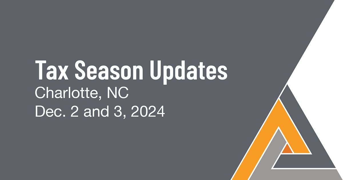 2024 NATP Tax Season Update: Charlotte, NC