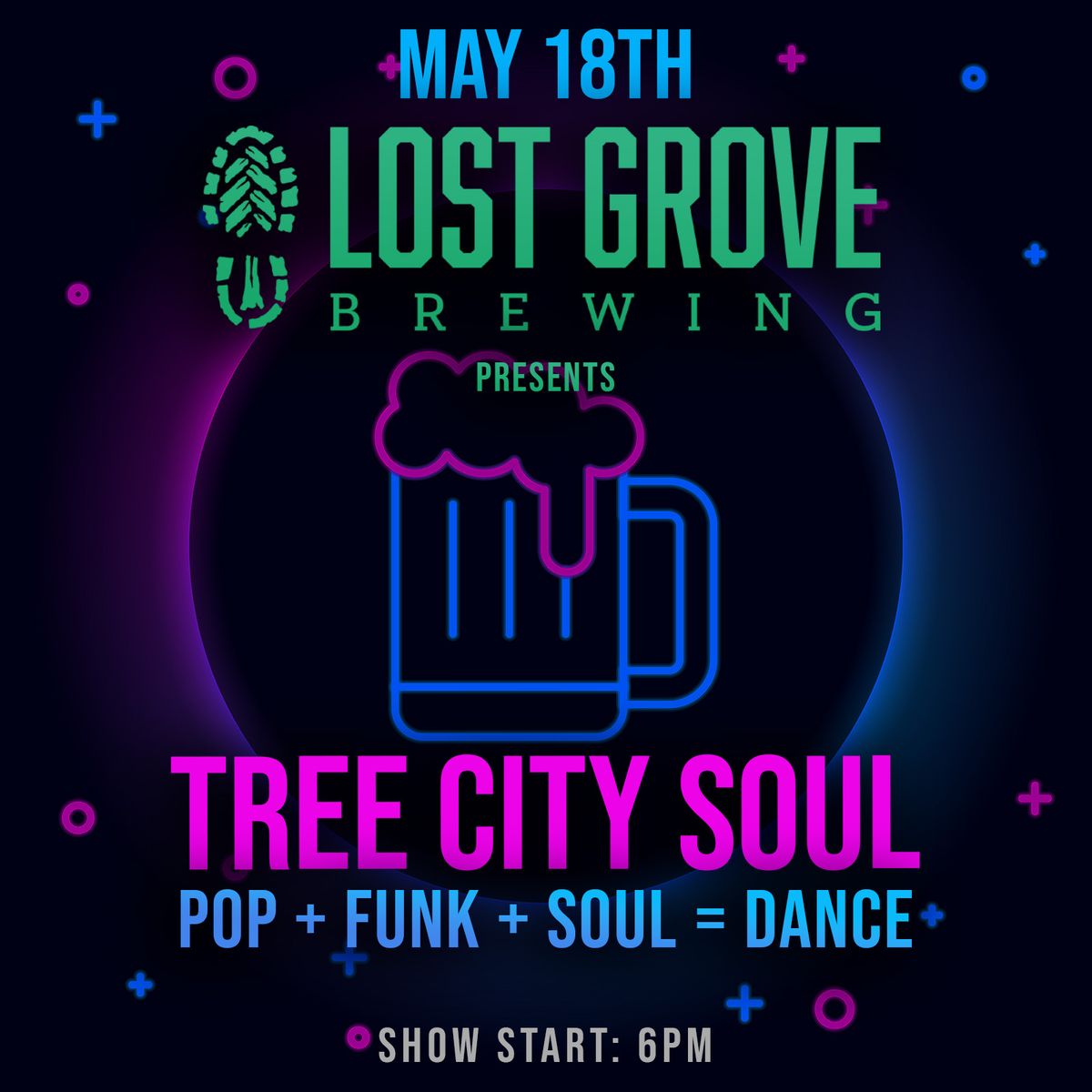 Lost Grove Brewing Presents Tree City Soul (Pop, Funk, R&B, Dance)