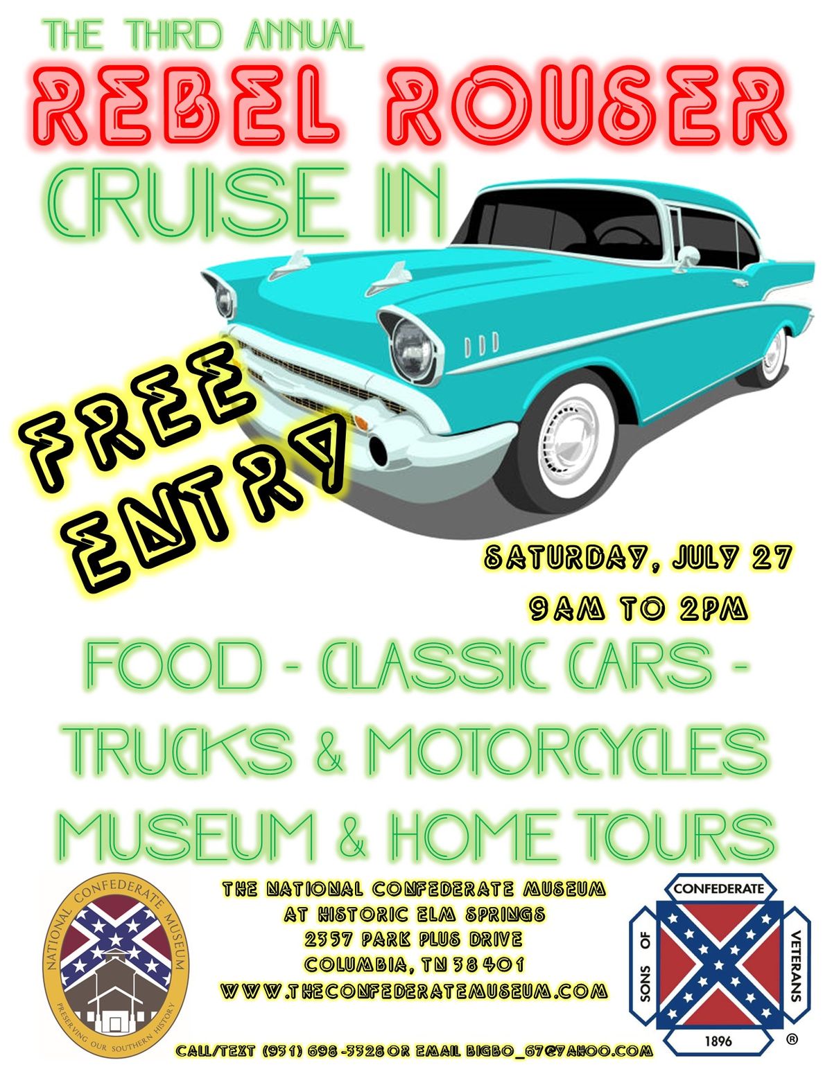 3rd Annual Rebel Rouser Cruise-In