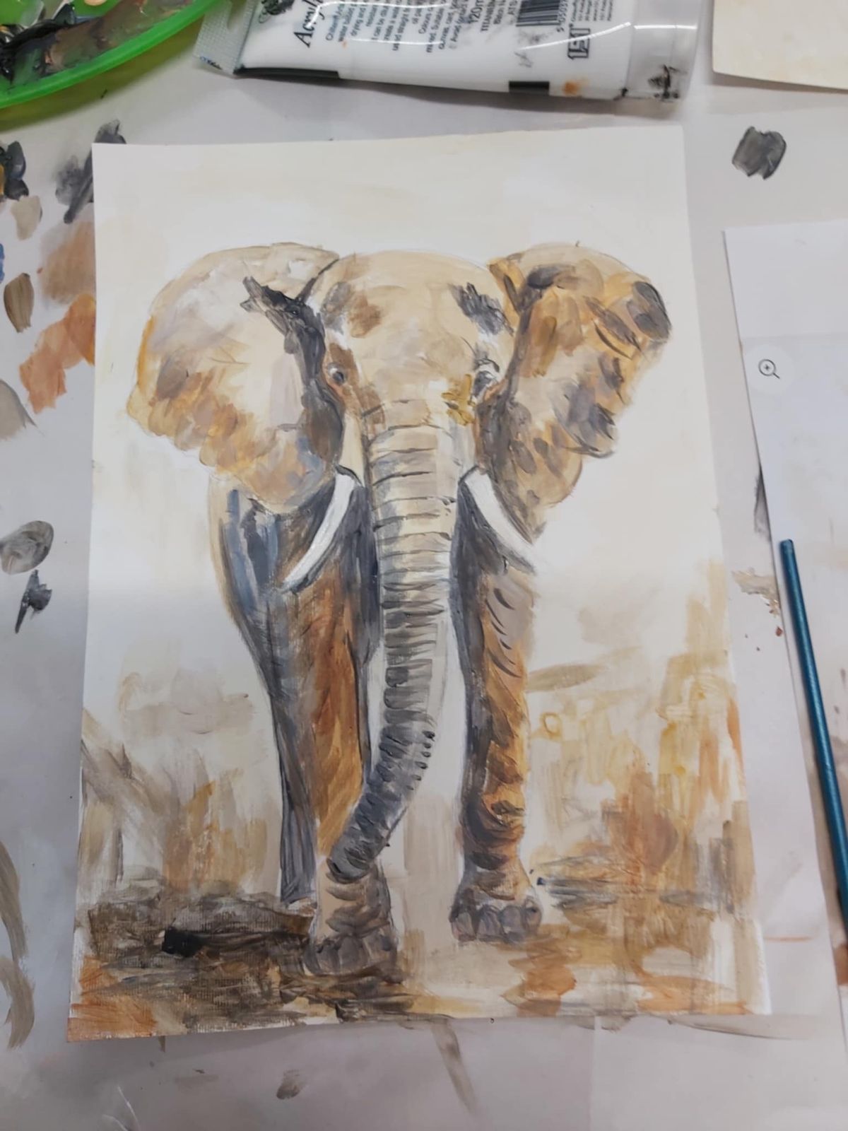 Oil Painting for Beginners- Elephant