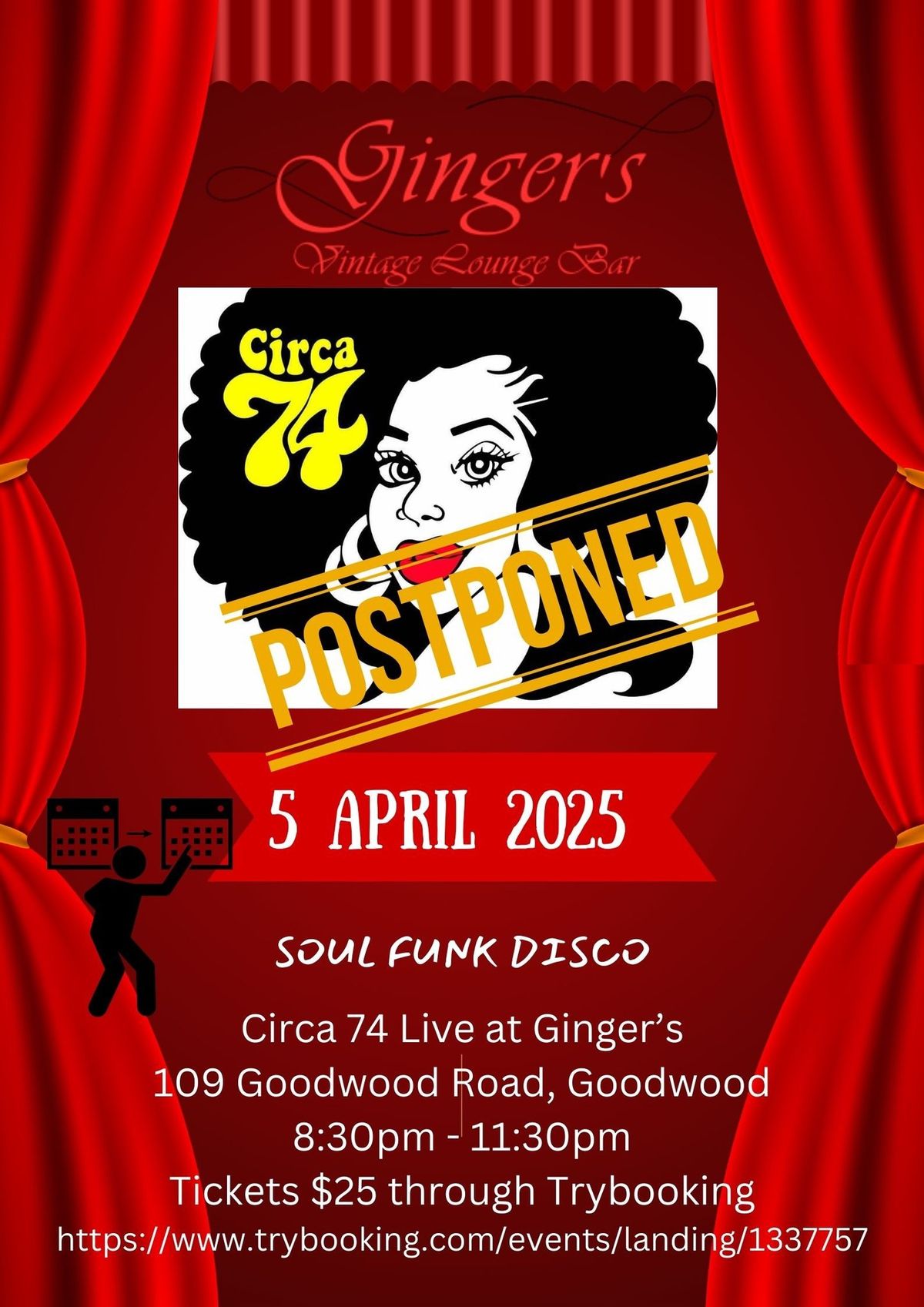 Circa 74 Live at Ginger\u2019s 5 April