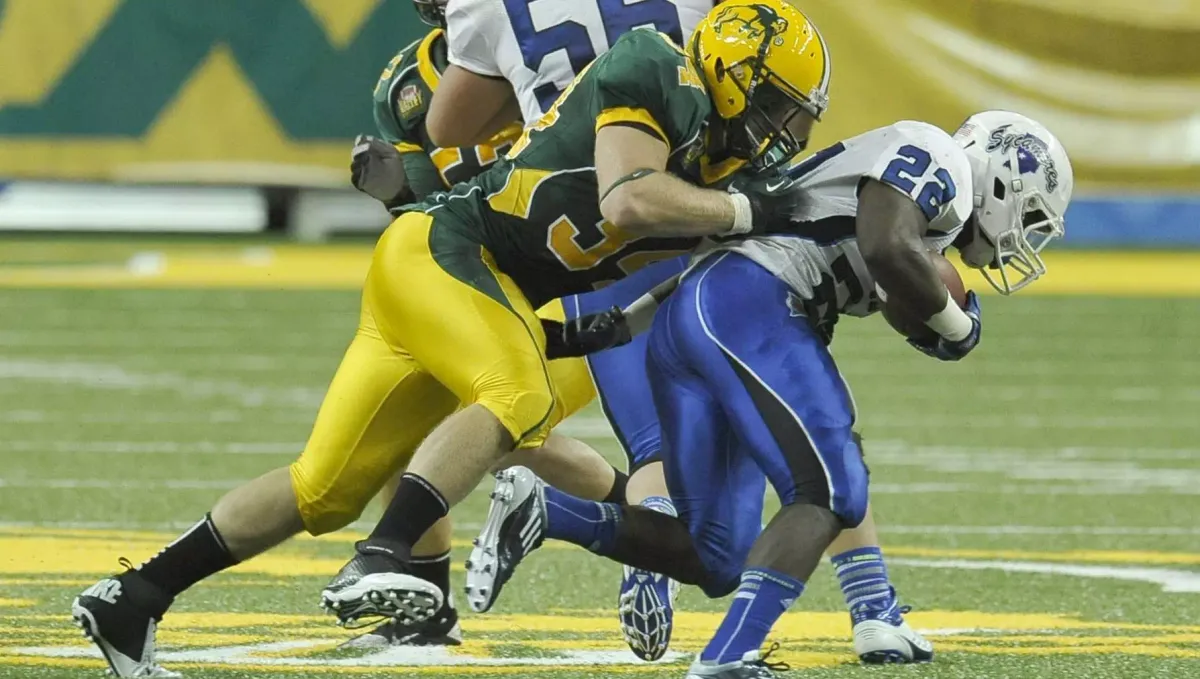 North Dakota State Bison at Indiana State Sycamores Football at Memorial Stadium Indiana State
