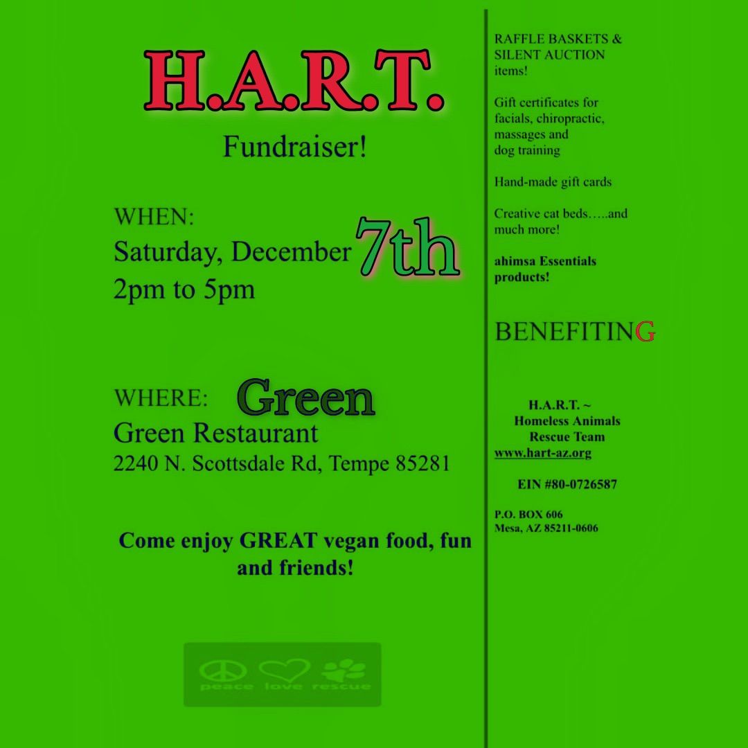 ANNUAL GREEN FUNDRAISER !