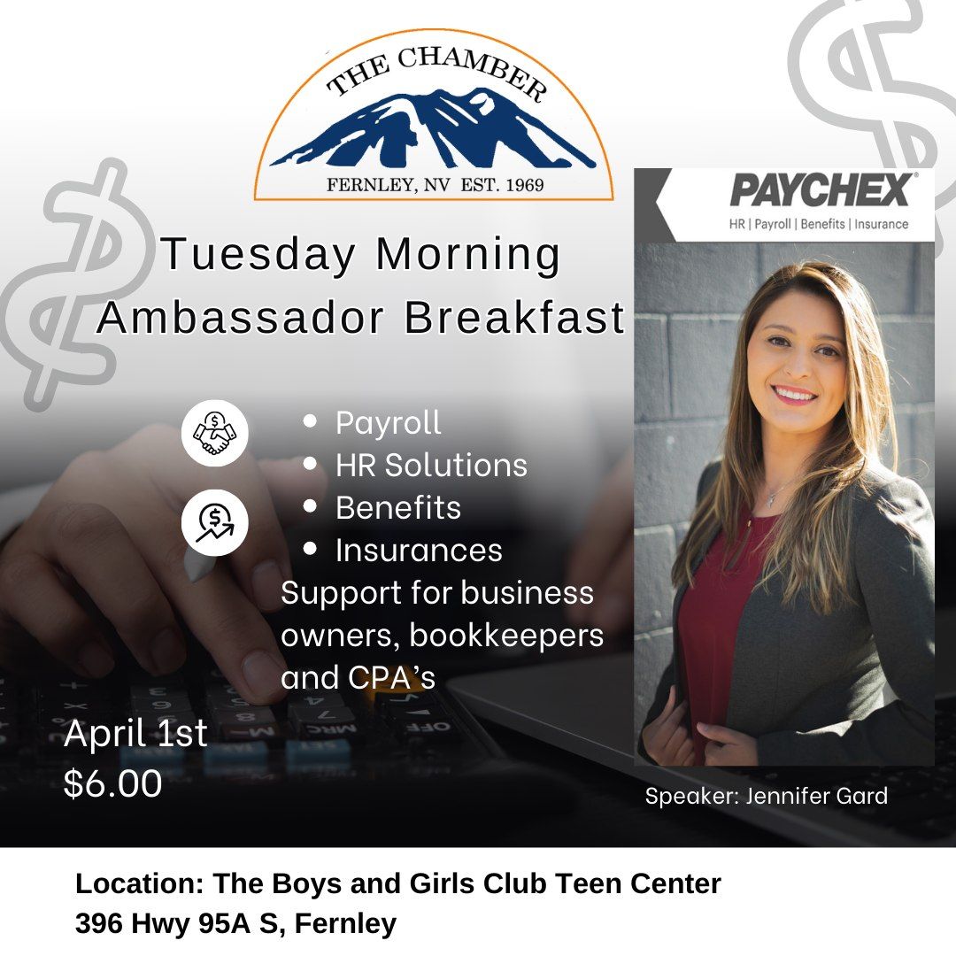 Tuesday Morning Ambassador Breakfast