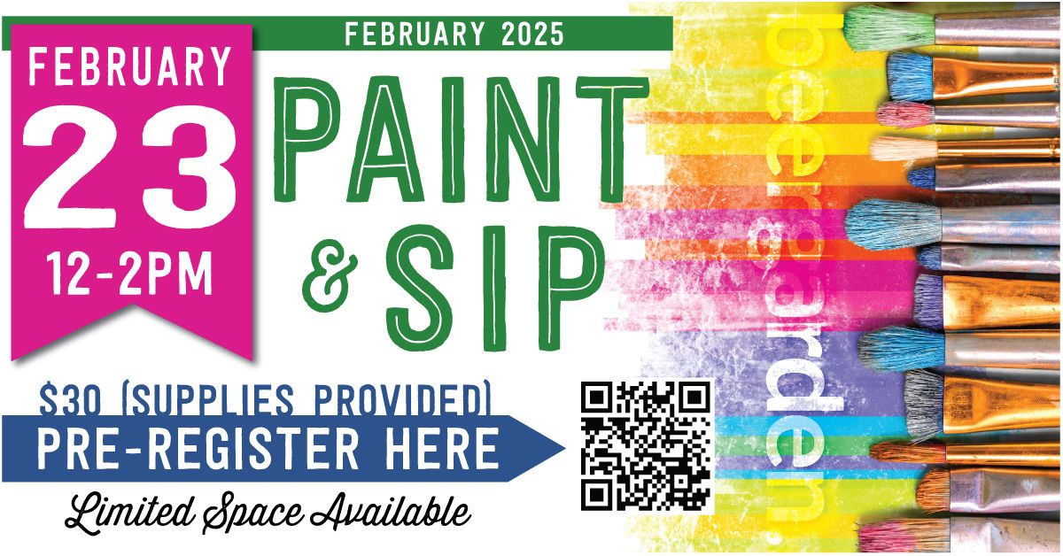 February Paint N Sip with Sierra at beergarden