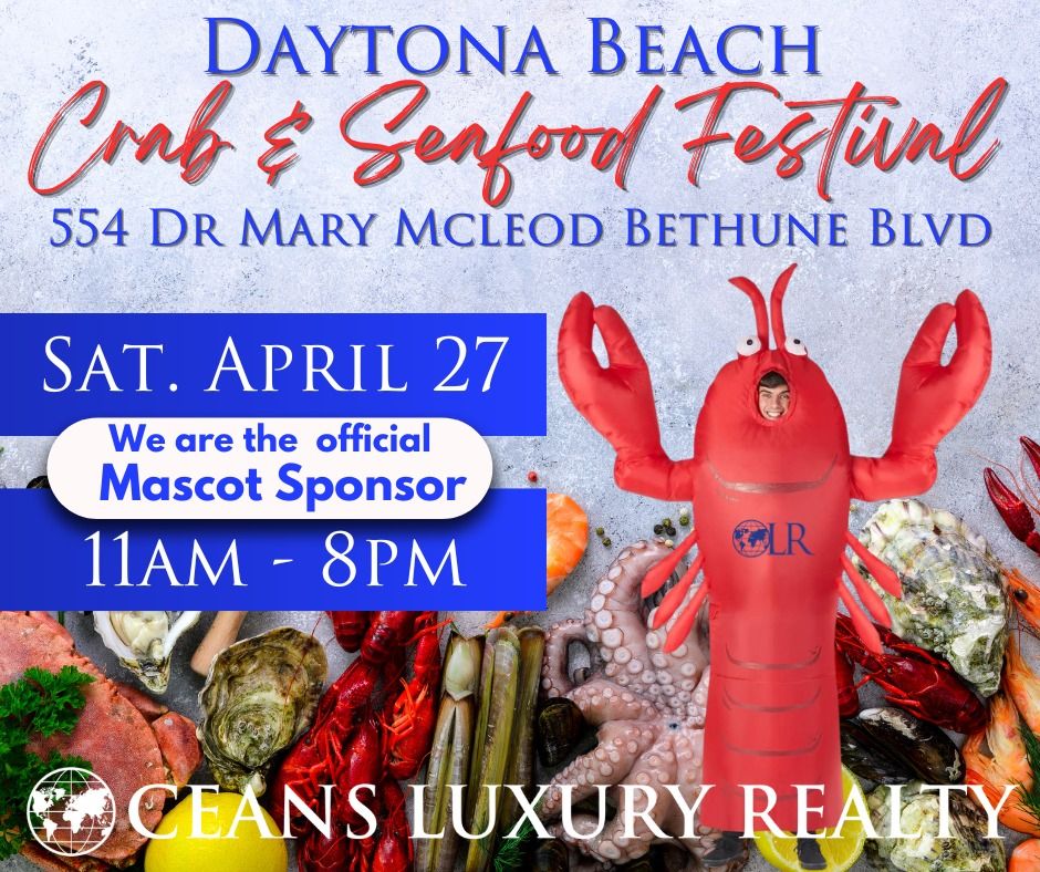 Seafood Festival w\/Oceans Luxury Realty Mascot