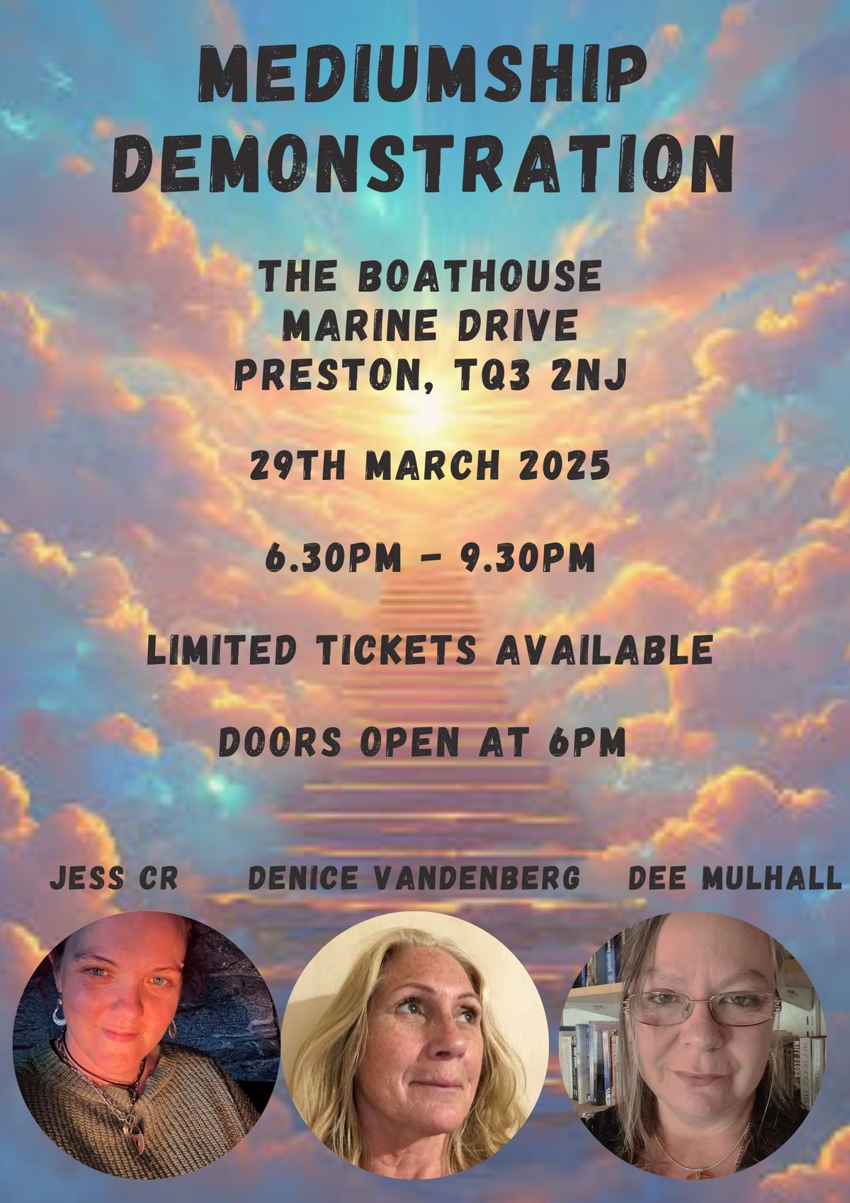 Evening of Mediumship With Denice, Jess & Dee