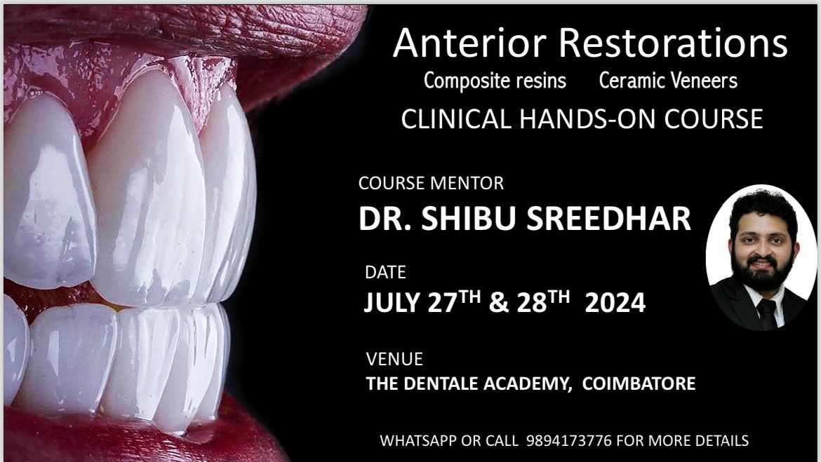 Anterior Composite Resin Restorations and Veneers Course