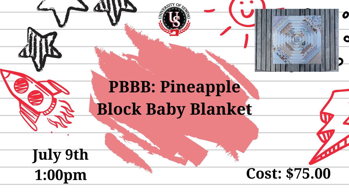 Pineapple Block Baby Blanket