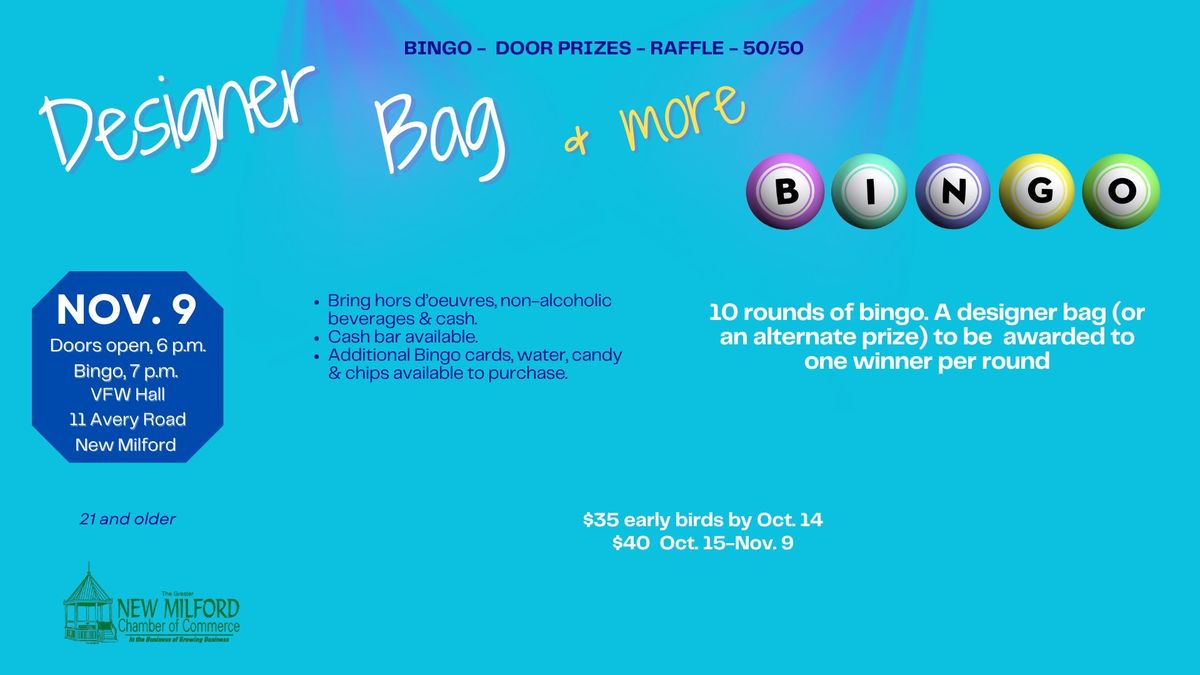 Designer Bag BINGO + More