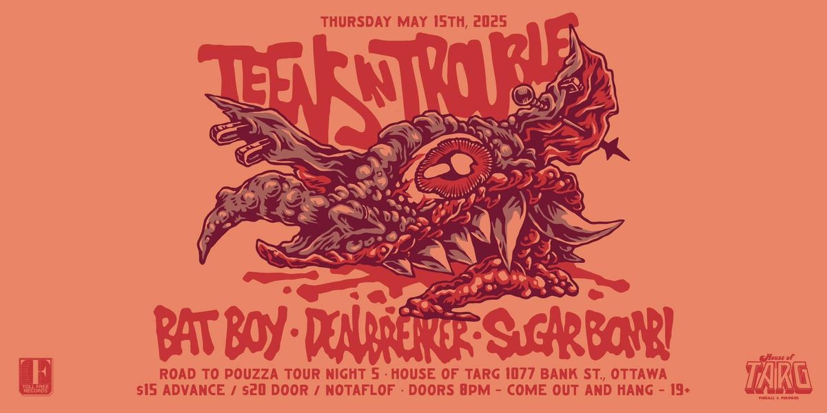 TEENS IN TROUBLE (Raleigh, NC) + BATBOY (Richmond VA) + DealBreaker + Sugar Bomb!