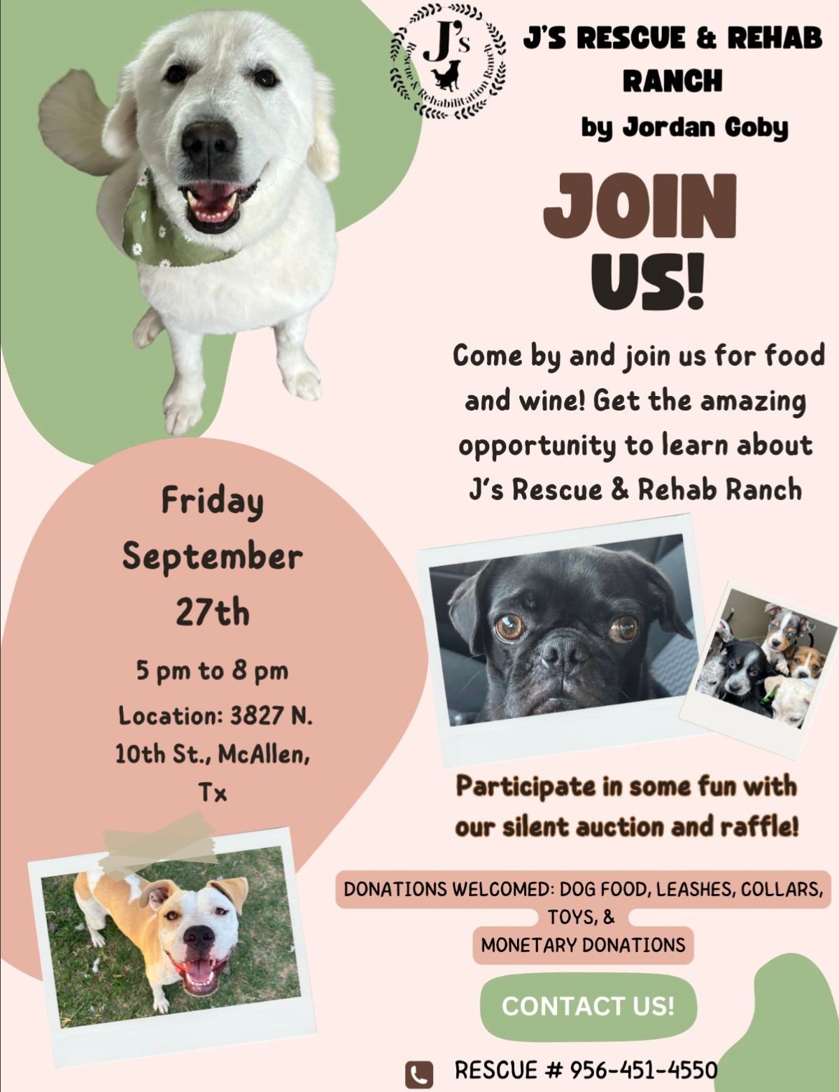 J\u2019s Rescue & Rehab Ranch Fall Fundraiser \ud83d\udc3e