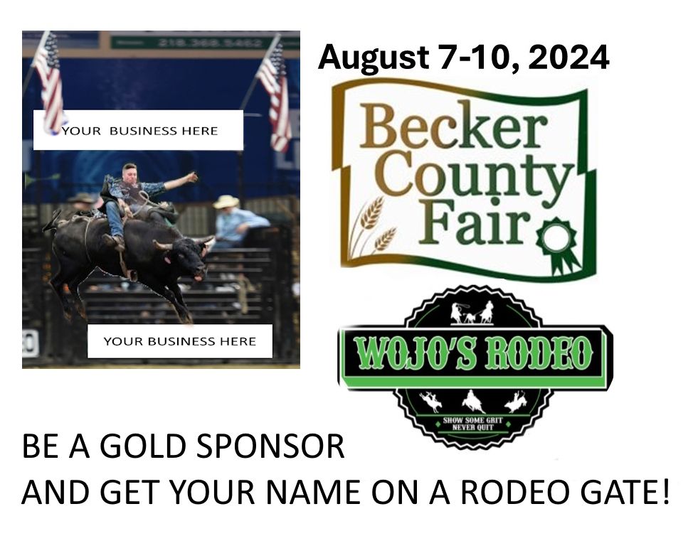 BE A BECKER COUNTY RODEO GOLD SPONSOR