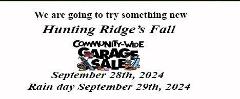 Fall Community Wide Garage\/Yard Sale