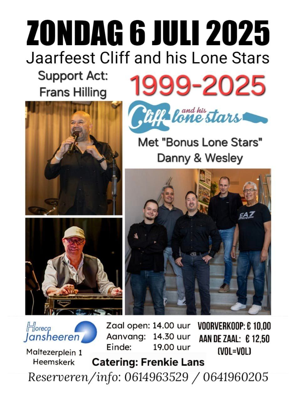 Jaarfeest Cliff and his Lone Stars