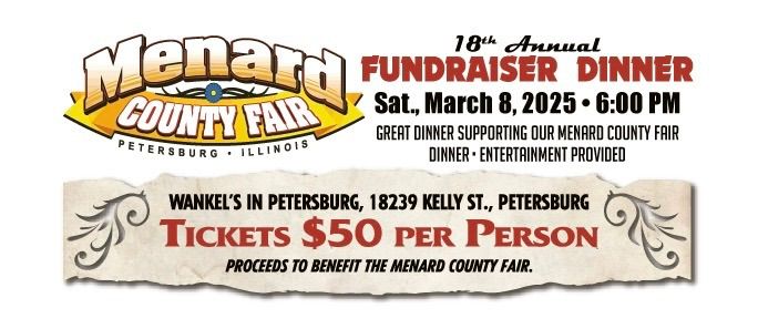 18th Annual Menard County Fair Fundraiser Dinner