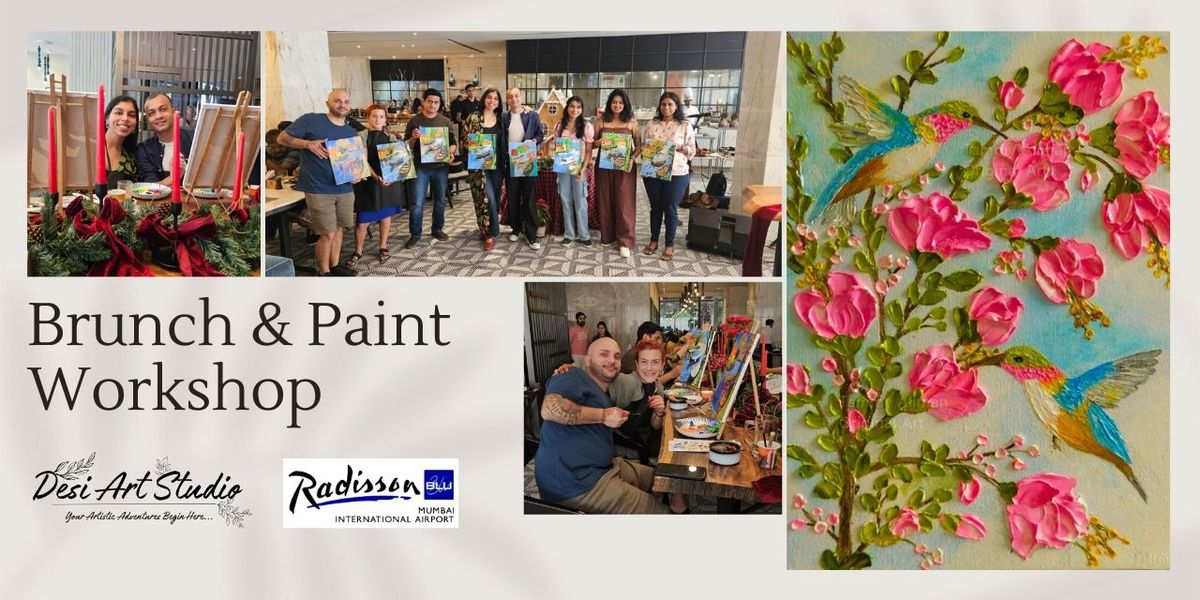 Brunch & Paint Workshop - Desi Art Studio