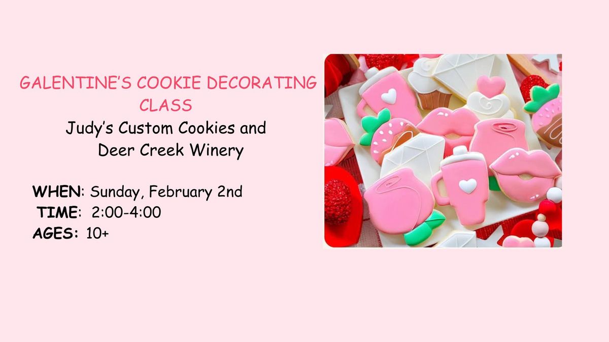 Galentine Cookie Decorating Class with Judy's Custom Cookies