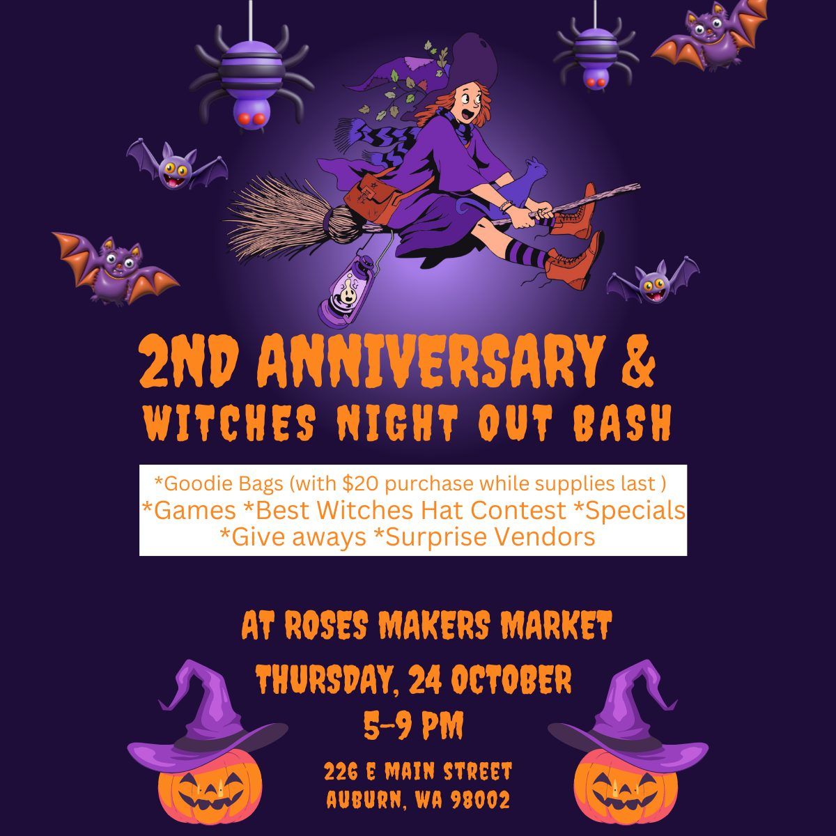 2nd Anniversary & Witches Night Out Bash 