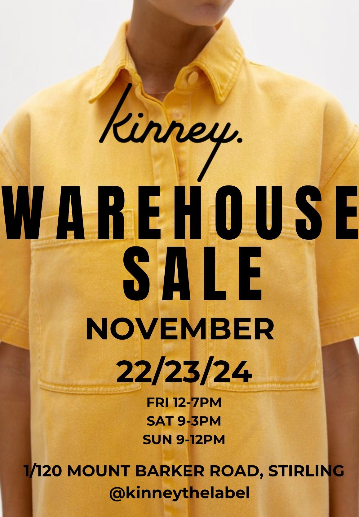 Kinney Warehouse Sale 