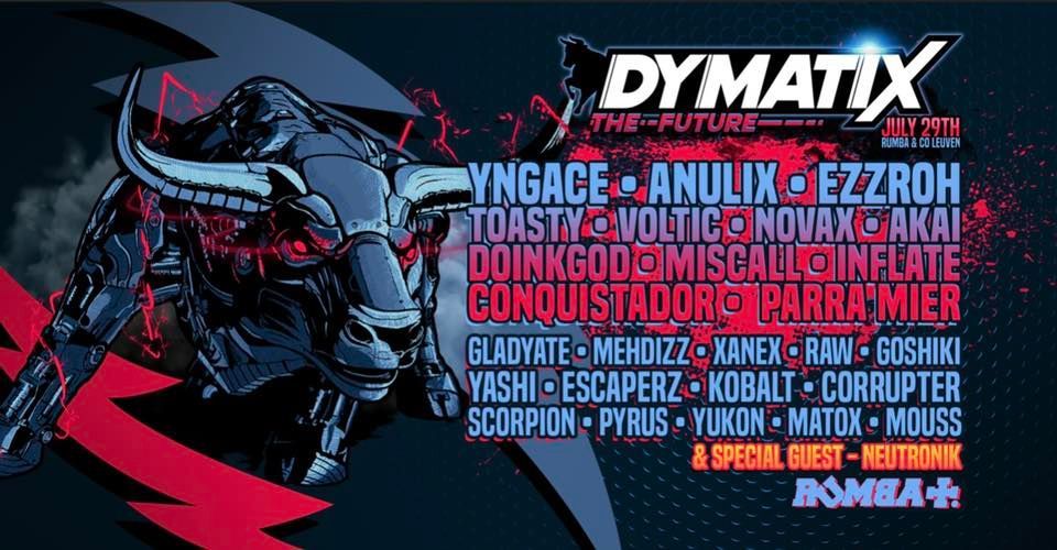 DYMATIX - The Future, Rumba & Co, Leuven, 29 July to 30 July