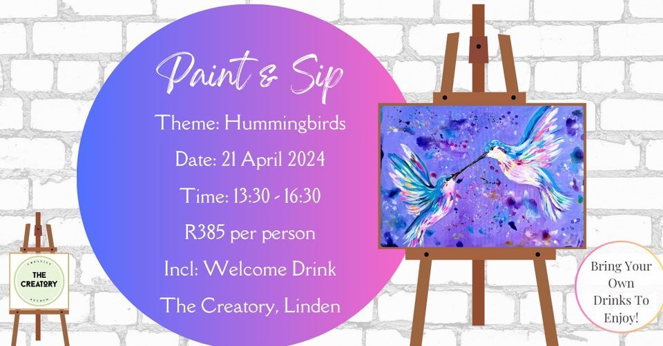 Paint & Sip: Hummingbirds