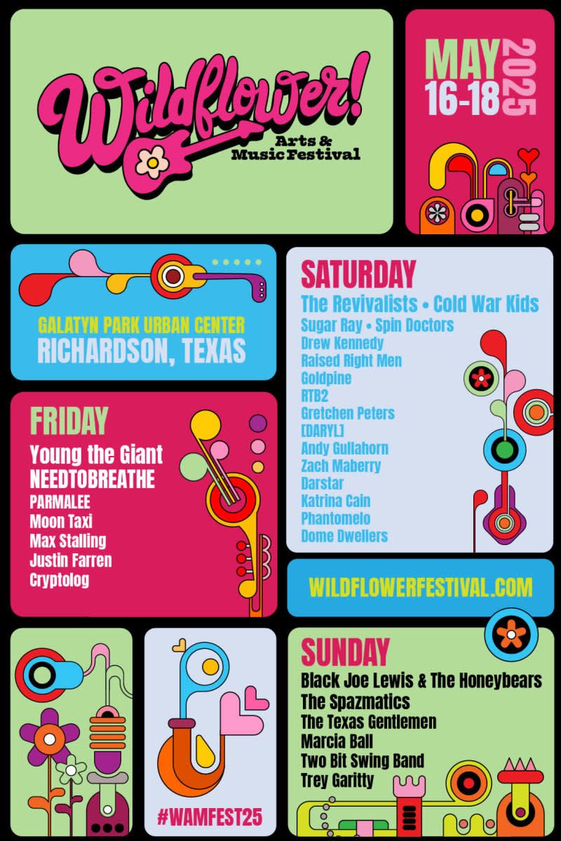 Wildflower Arts and Music Festival: The Revivalists  Cold War Kids  Sugar Ray & Spin Doctors - Saturday