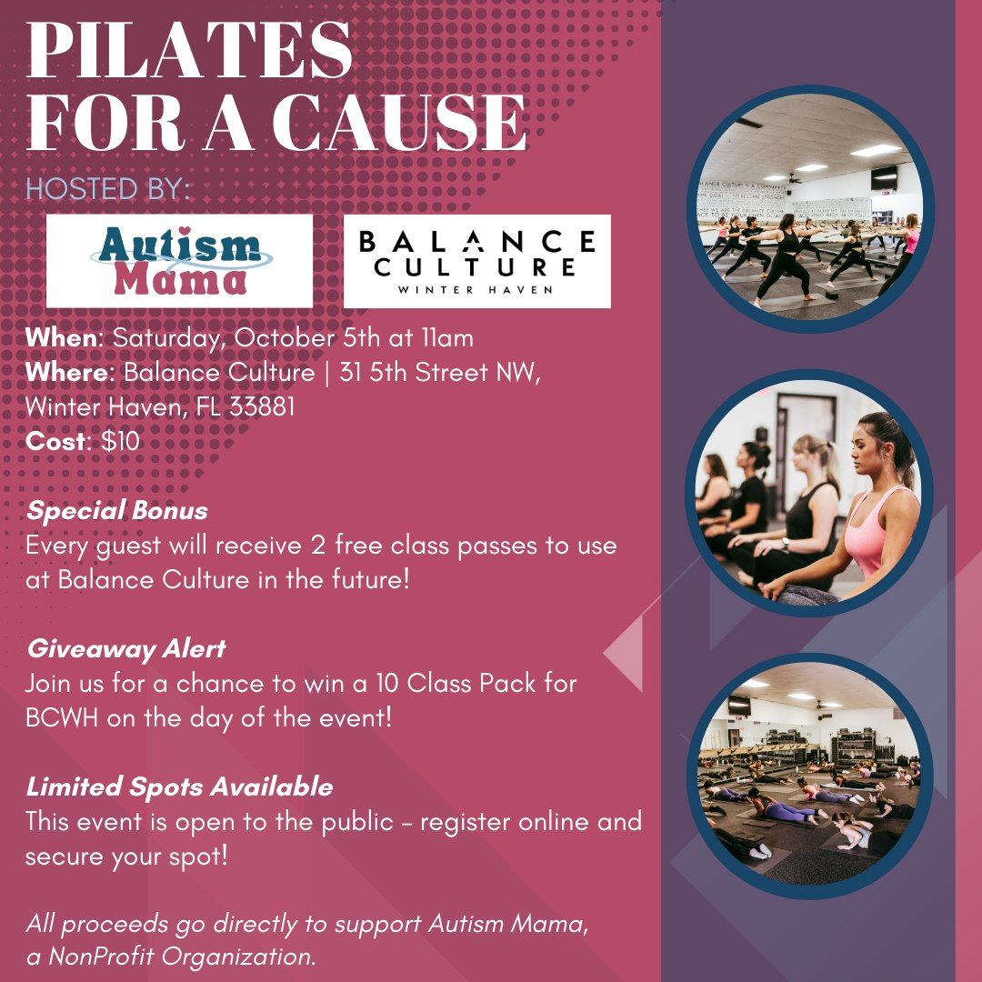 Autism Mama x Balance Culture: Pilates for a Cause!