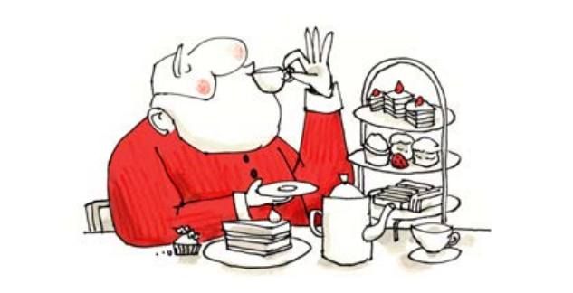 afternoon tea with Santa