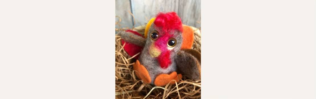 Needle Felted Turkey - November 2