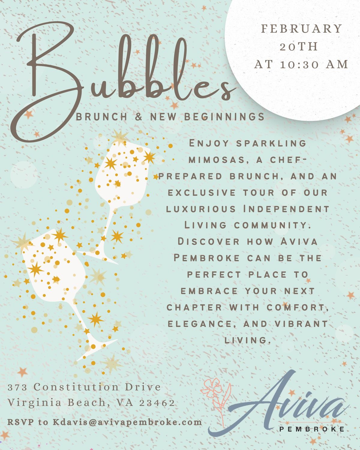 Bubbles, Brunch & New Beginnings