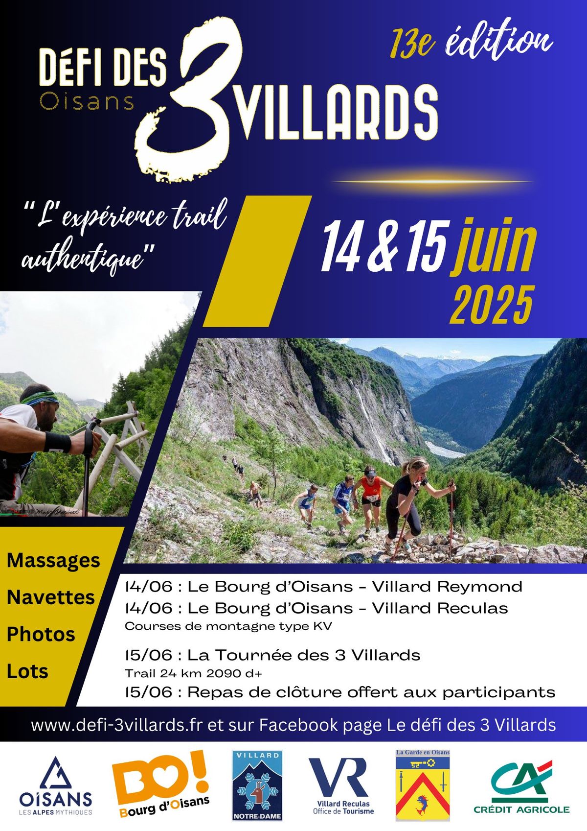 D\u00e9fi des 3 villards - 14 et 15 juin 2025 - 13\u00e8me \u00e9dition