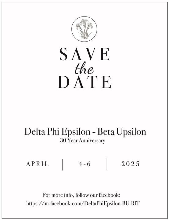 Delta Phi Epsilon -- Beta Upsilon's 30 Year Anniversary