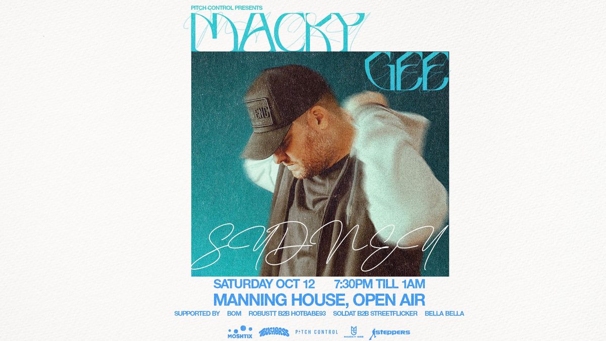 SYDNEY | Pitch Control presents MACKY GEE (UK)