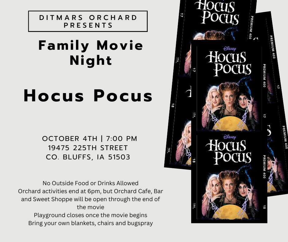 Free Friday Movie Nights - Hocus Pocus