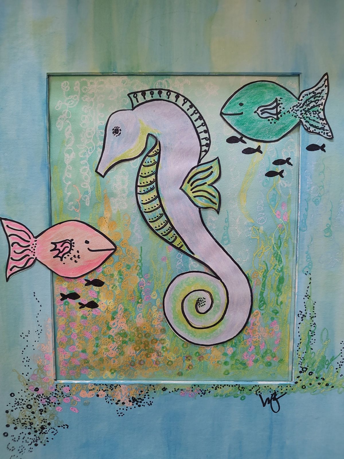 Kids' Canvas Class - Seahorse