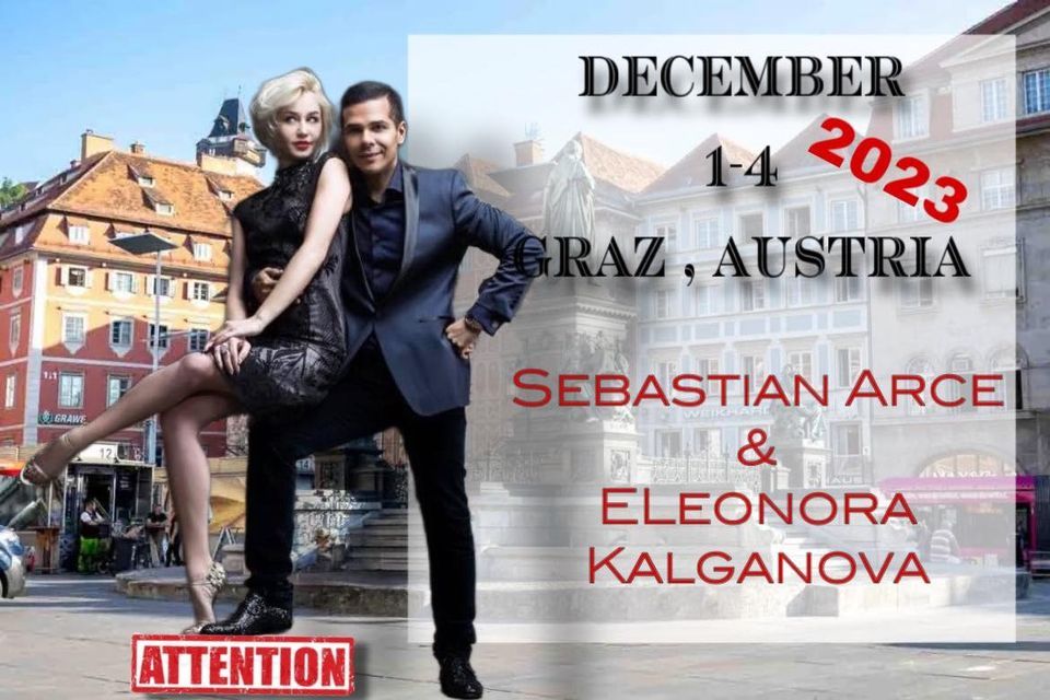 BTM Tango Weekend with Eleonora Kalganova partnering Sebastian Arce in Graz, Austria