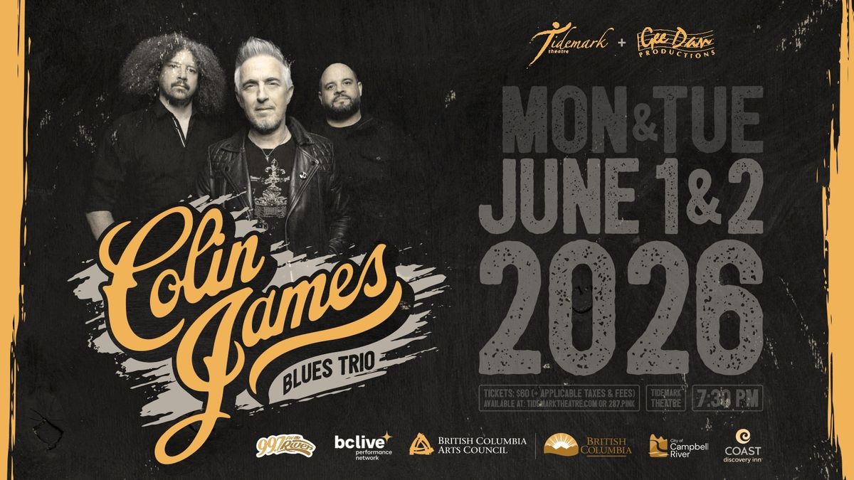 Colin James Blues Trio at Bell Performing Arts Centre