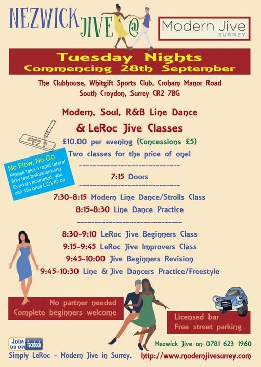 Nezwick Jive @ Modern Jive Surrey Tuesdays Strolls & LeRoc