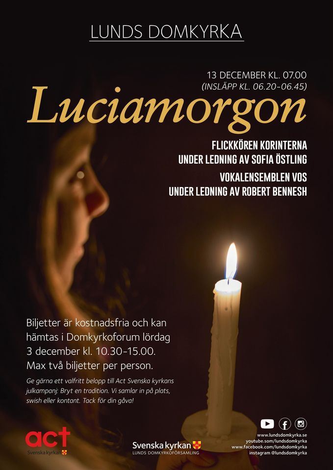 Luciamorgon i Lunds domkyrka