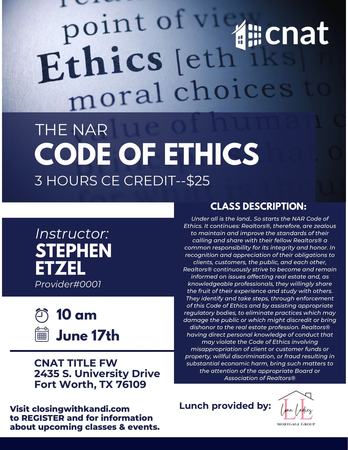 The NAR Code of Ethics Class