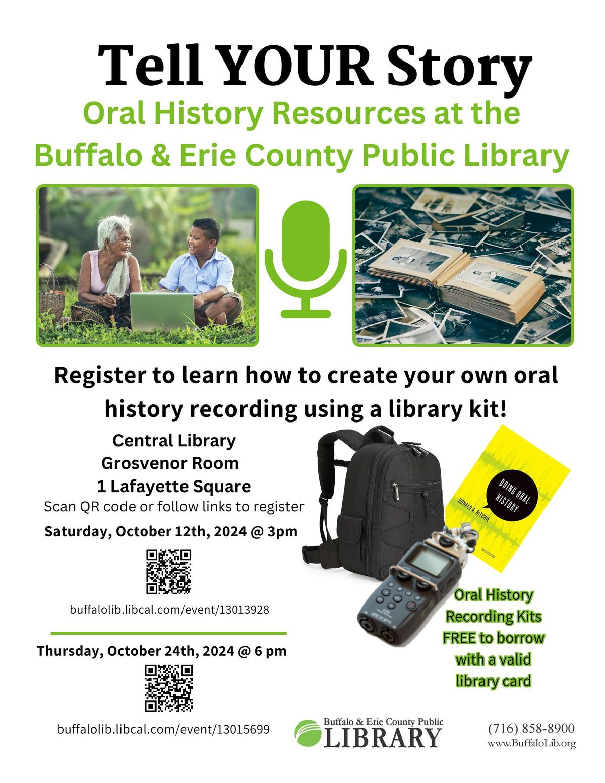 Tell YOUR Story: Introduction to Oral History