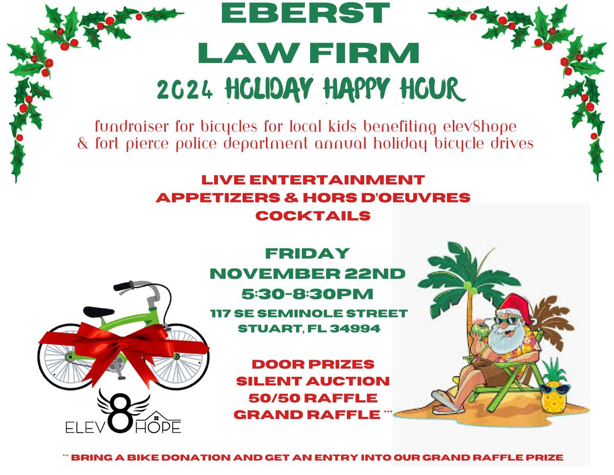 Eberst Law Firm Holiday Happy Hour Bike Drive 