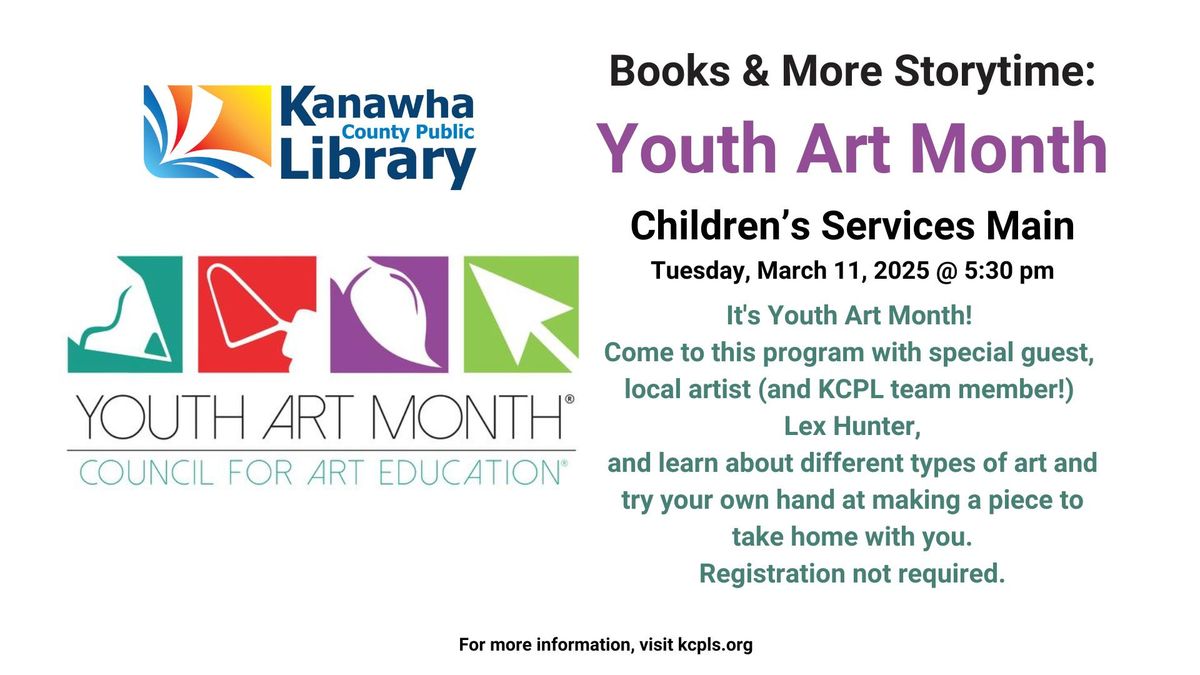 Books & More Storytime: Youth Art Month